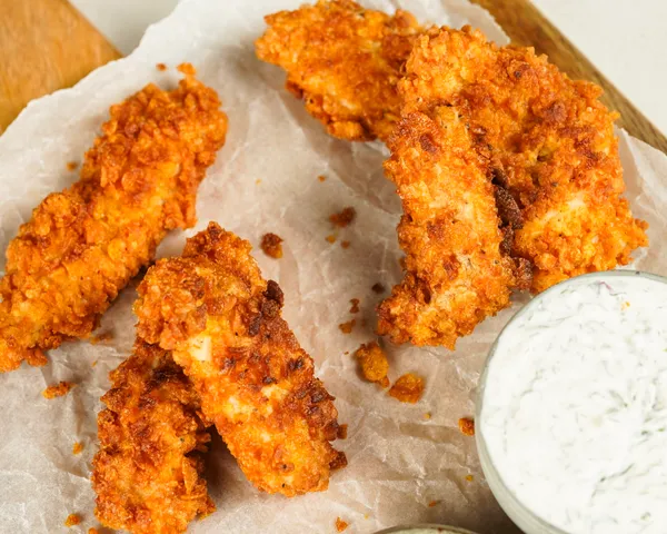 Hähnchen mit Cornflakes