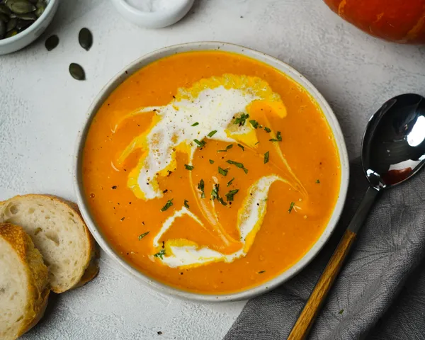 Klassische Kürbissuppe