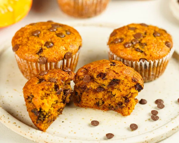 Kürbis-Muffins mit Schokostückchen