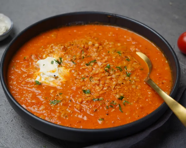 Linsen-Tomatensuppe
