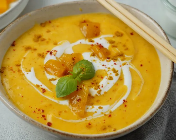 Asiatische Kürbissuppe