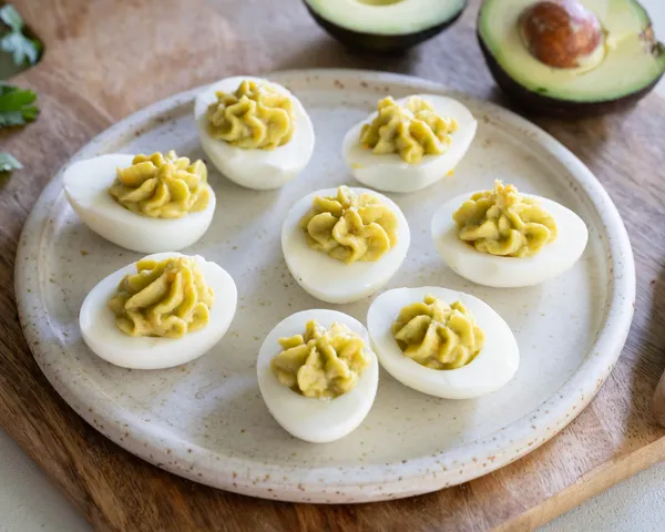 Gefüllte Eier mit Avocado
