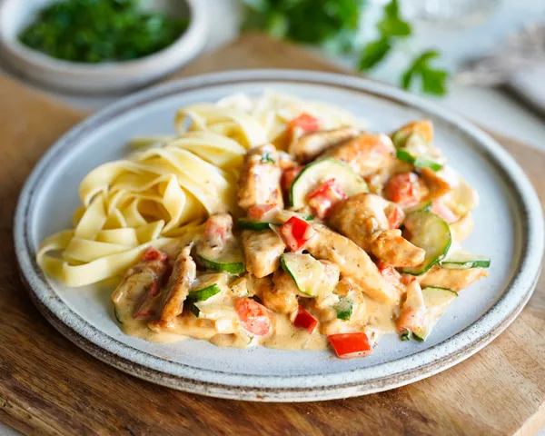 Hähnchengeschnetzeltes mit Zucchini